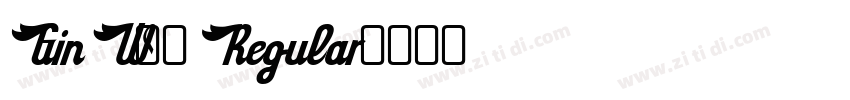 Gin W00 Regular字体转换